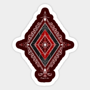 Delicate Ace of Diamonds Luxury Edition Sticker